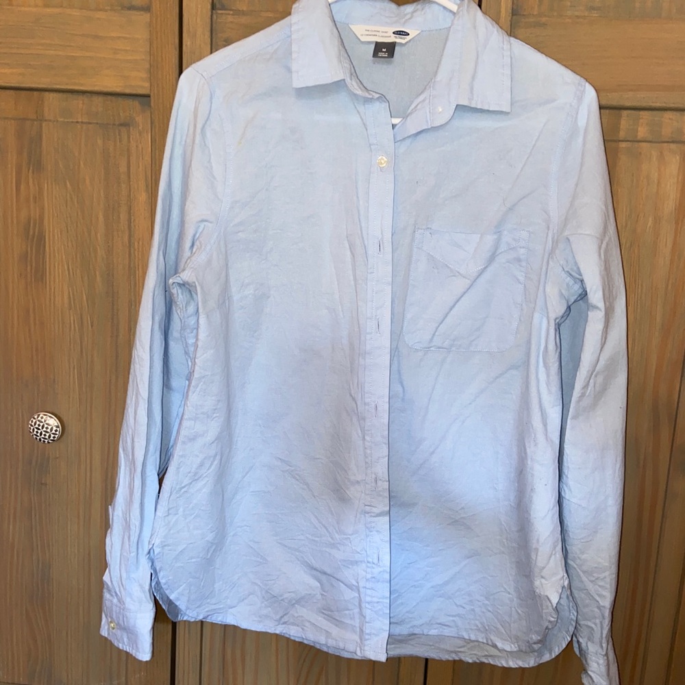 Old Navy Woman’s Blue Button Down